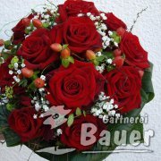 Brautstruß rote Rosen